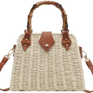 Large Capacity Rattan Travel Handbag 1