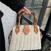 Large Capacity Rattan Travel Handbag 3