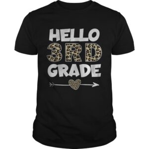 Hello 3rd Grade Leopard Print Third Grade Teacher Kids shirt.jpg